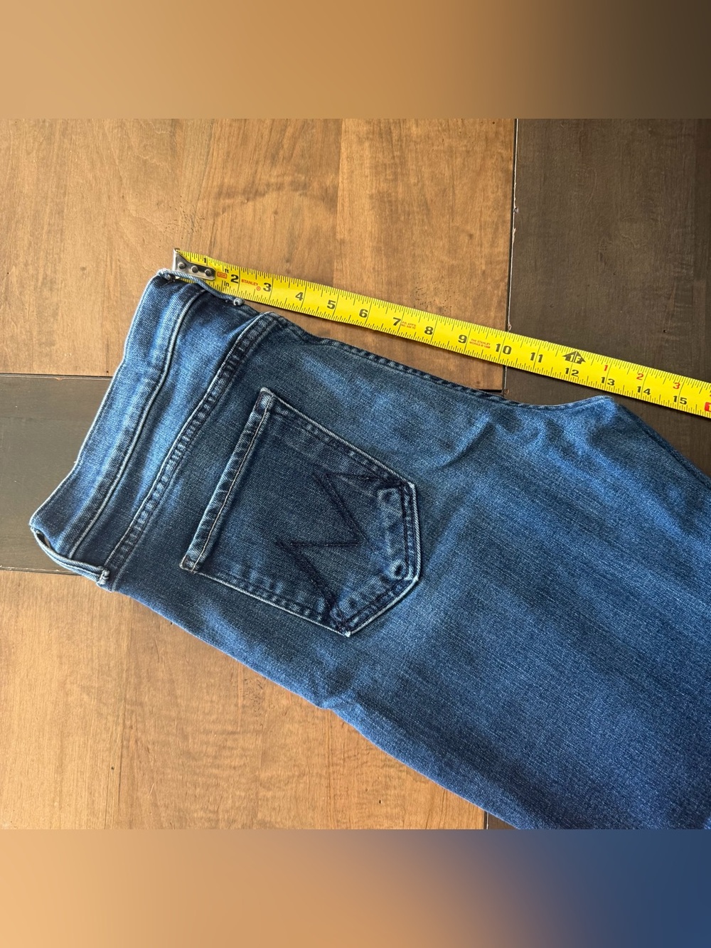 MOTHER High Waisted Rascal Sneak Fray - Picture 7 of 8